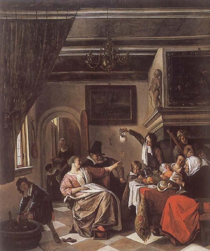 Jan Steen As the Old Sing,So twitter the Young oil painting image